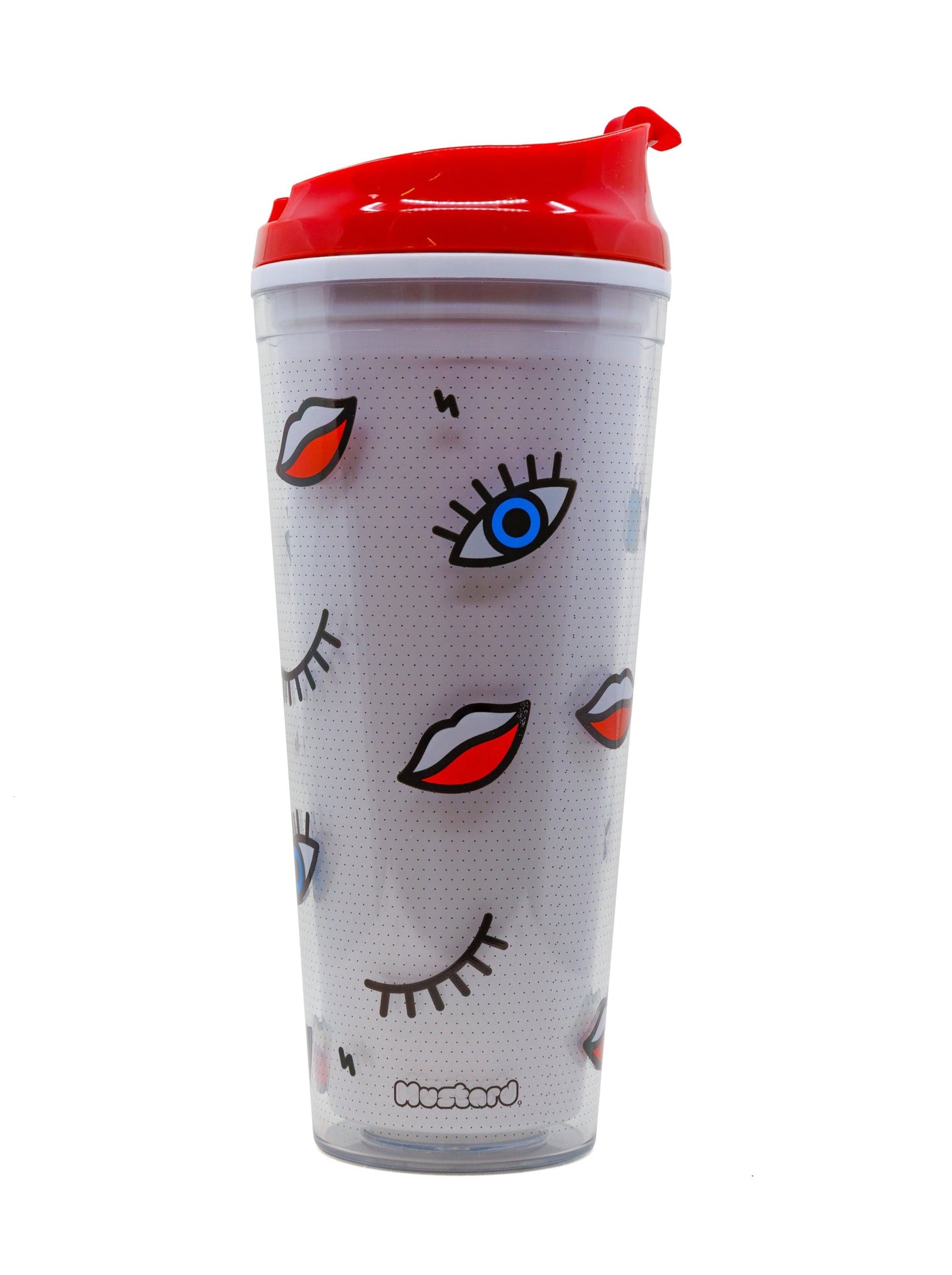 Wink Double Wall Mug Coffee Tumbler | Mod Style | BPA-Free | Gift for