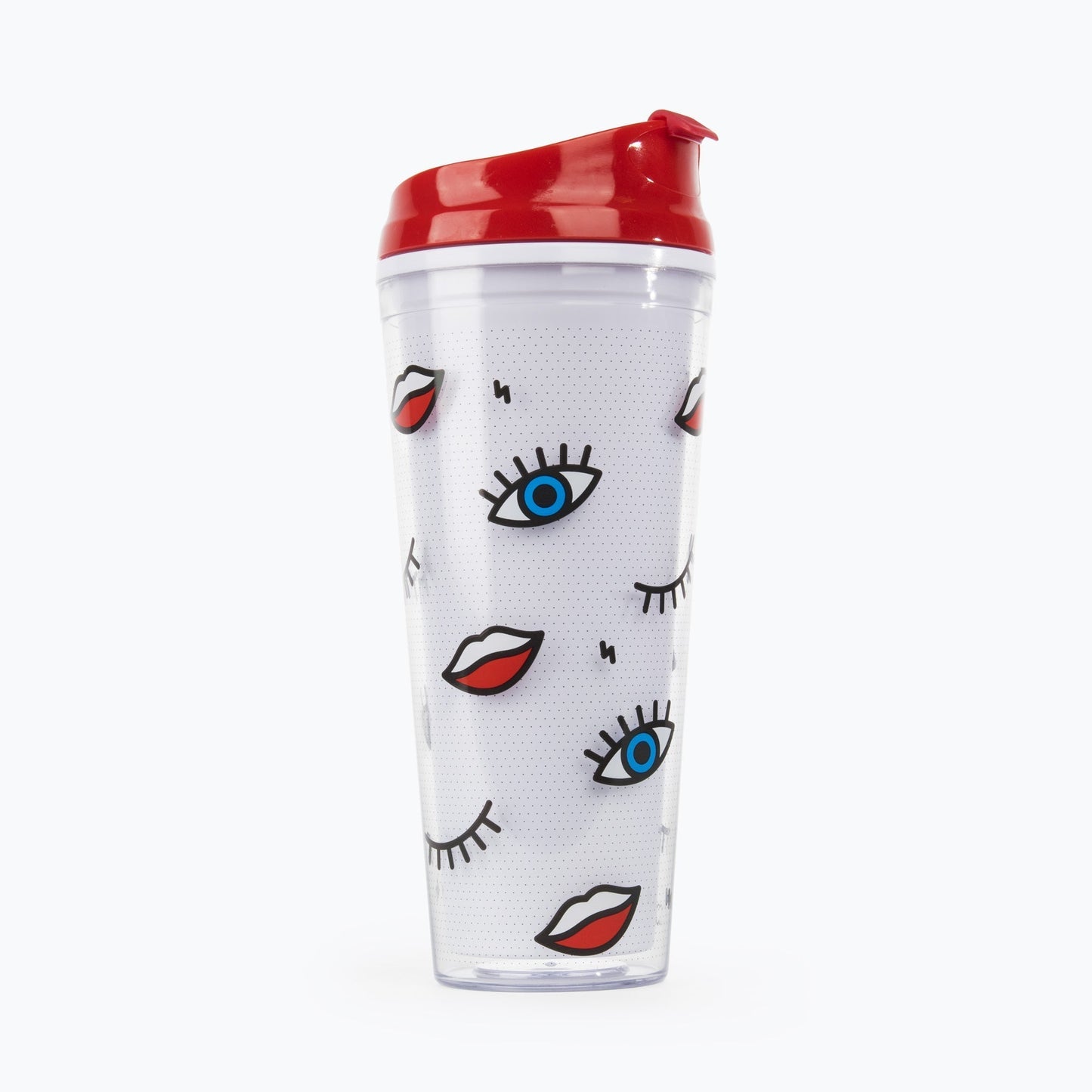 Wink Double Wall Mug Coffee Tumbler | Mod Style | BPA-Free | Gift for