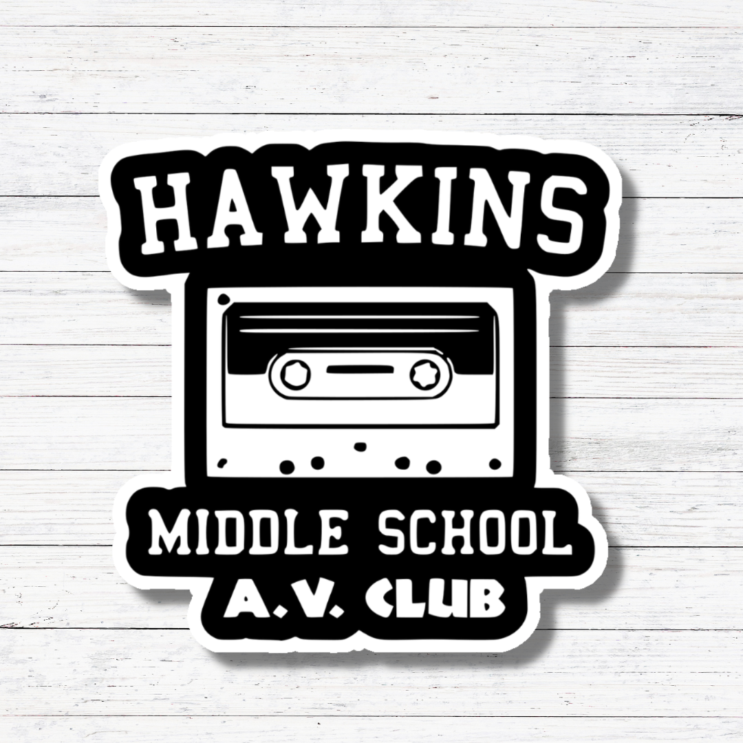 Hawkins AV-Stranger Things Sticker/Magnet