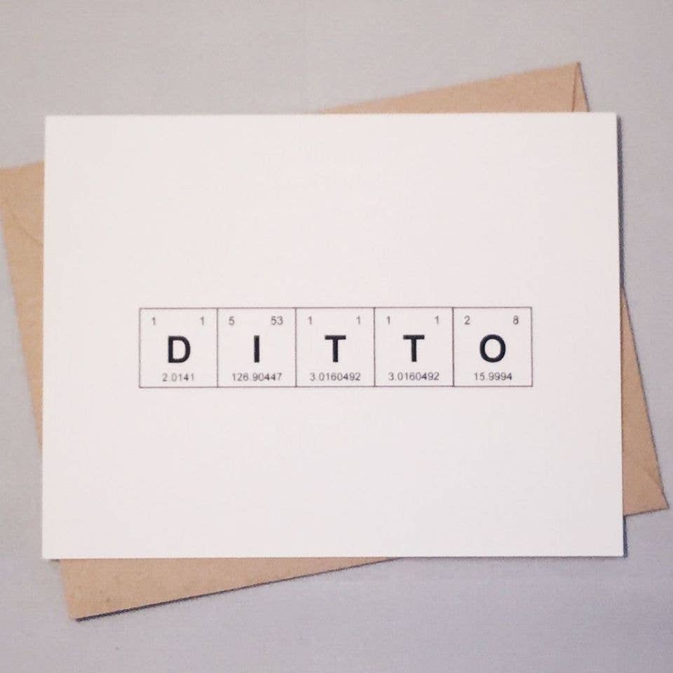 Ditto Sentimental Elements Card
